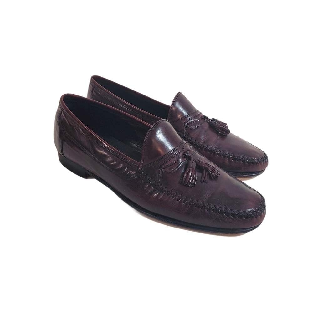 Johnston & Murphy Tassel Brown Leather Loafers